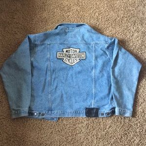 VINTAGE HARLEY DAVIDSON JEAN JACKET